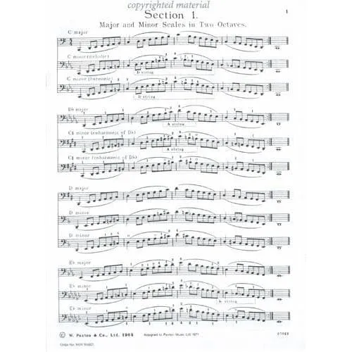 Benoy Burrowes Scales Arpeggios Cello Noten Übungen