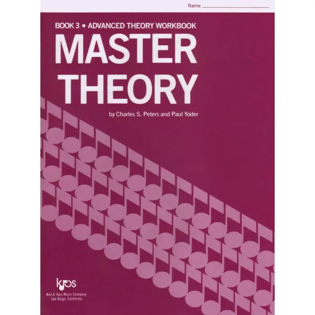 Kjos Master Theory Book 3 Musiklehre Heft fortgeschritten
