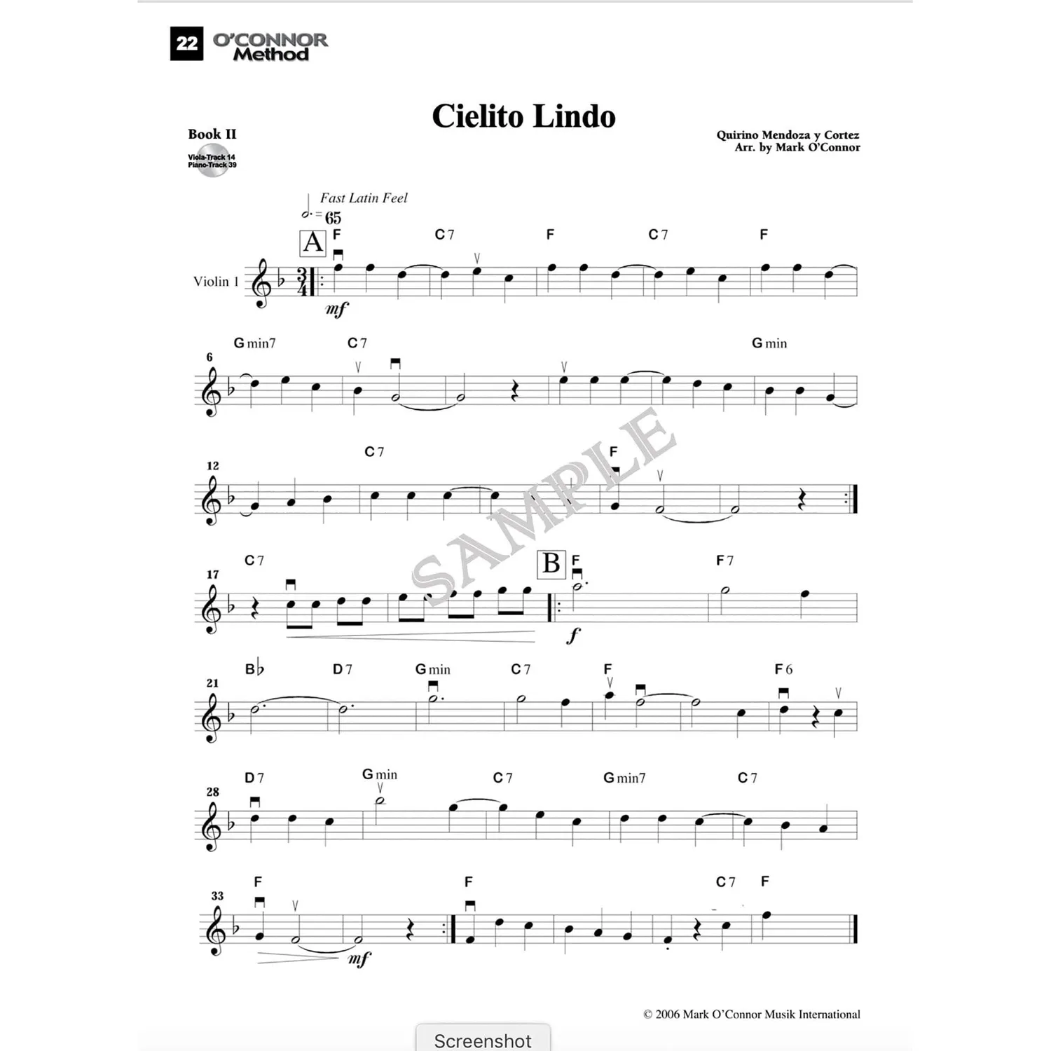 O'Connor Violin Method Book 2 Noten Download Violine