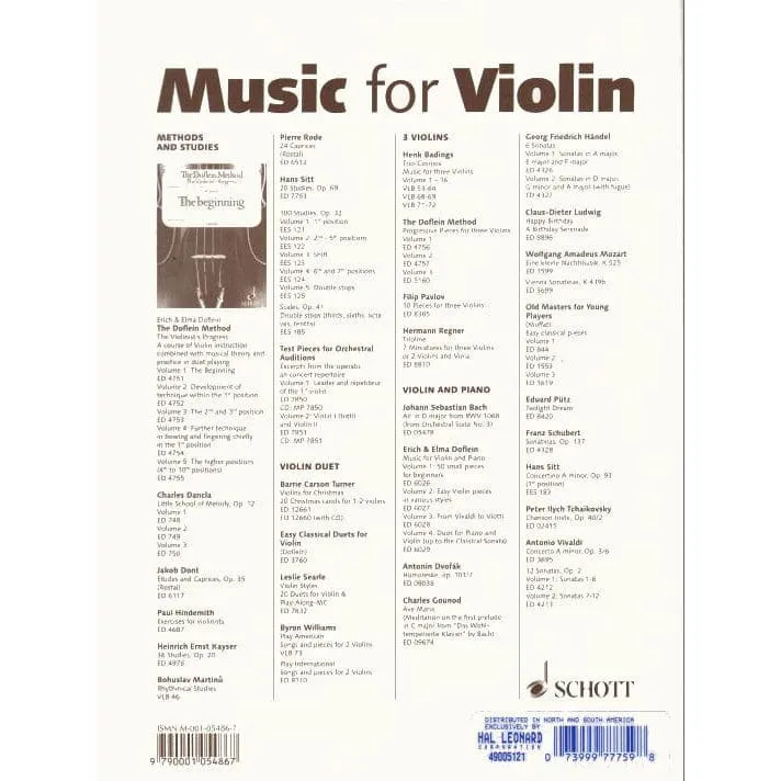 Schott Doflein Methode Band 2 Violinschule Violine 1. Lage