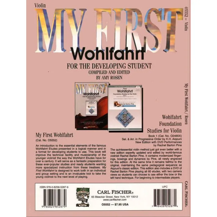Carl Fischer My First Wohlfahrt Noten Violine Rosen