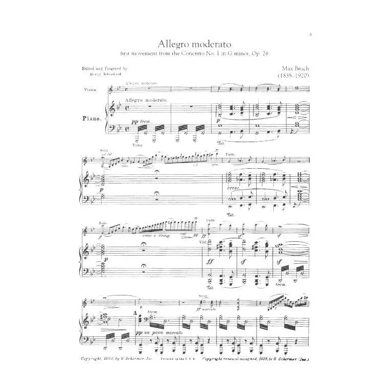 Schirmer Violin Classics 12 Stücke Noten Violine Klavier