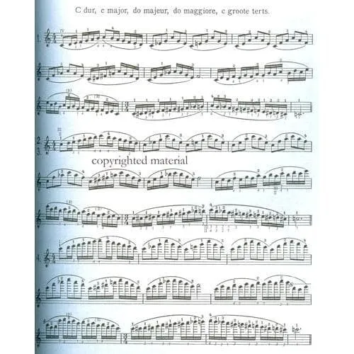 Carl Fischer Flesch Skalensystem Violine Rostal Noten