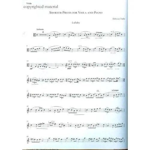 Oxford Clarke Shorter Pieces Viola Klavier Noten