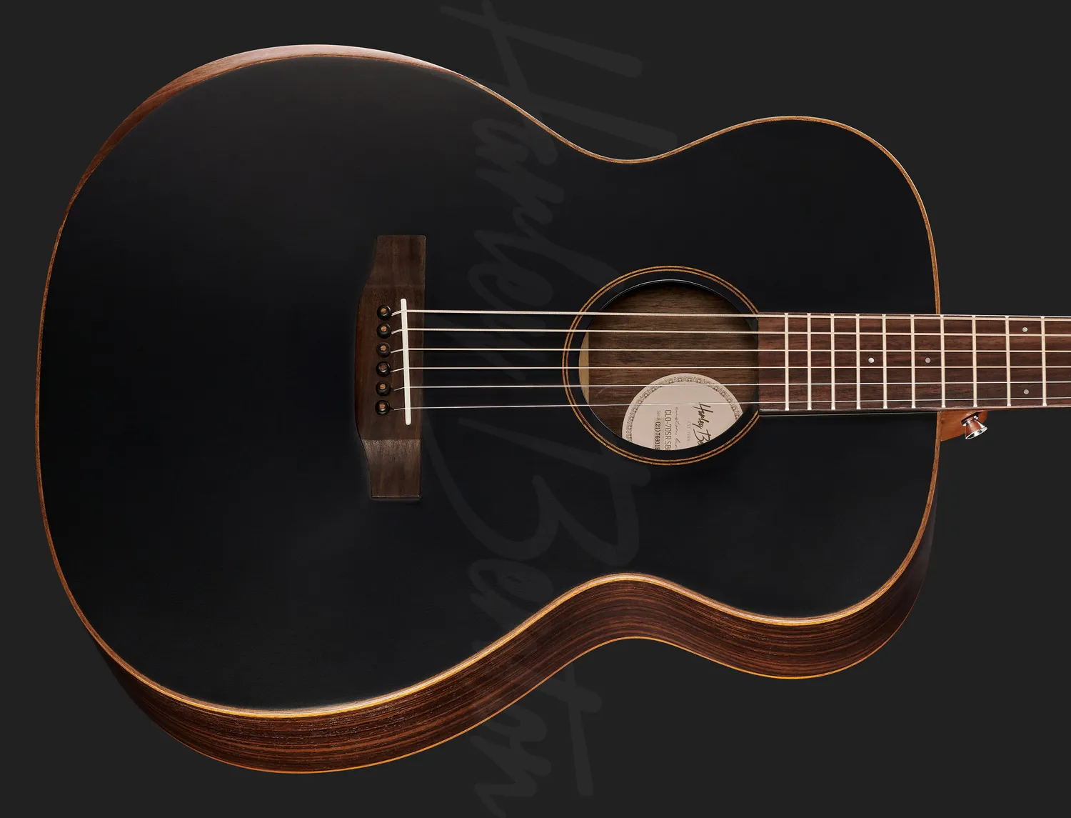 Harley Benton Custom Line CLO-70SR SBK Westerngitarre schwarz