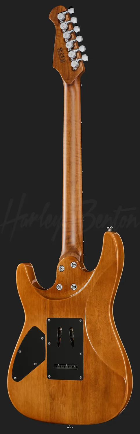 Harley Benton Progressive Fusion-IV HSH RW QBLB E-Gitarre Quilt Blue Burst