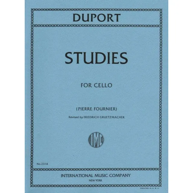 Shar Music Duport 21 Etüden Cello solo Fournier Edition