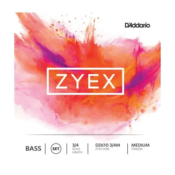 D'Addario Zyex Kontrabass Saitensatz 3/4 mittel warm