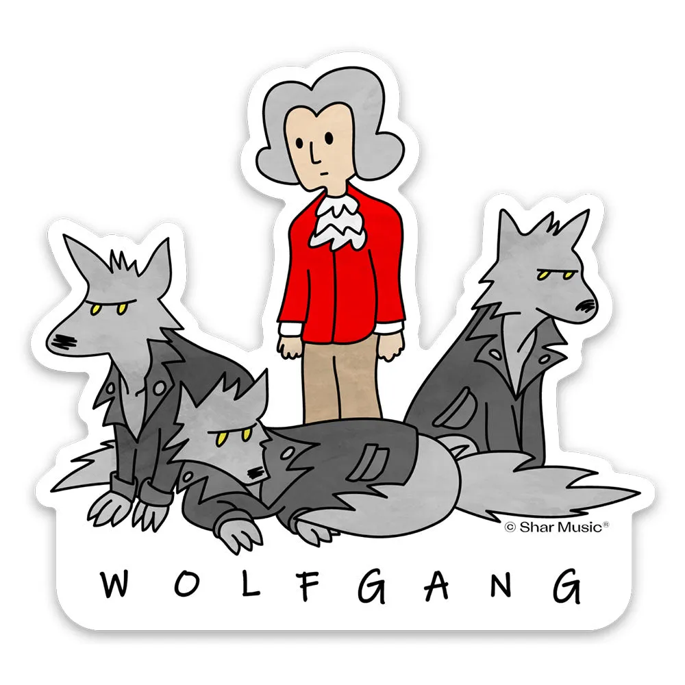Shar Music Sticker 6er-Pack Vinyl Bach Kontrabass Geschenk