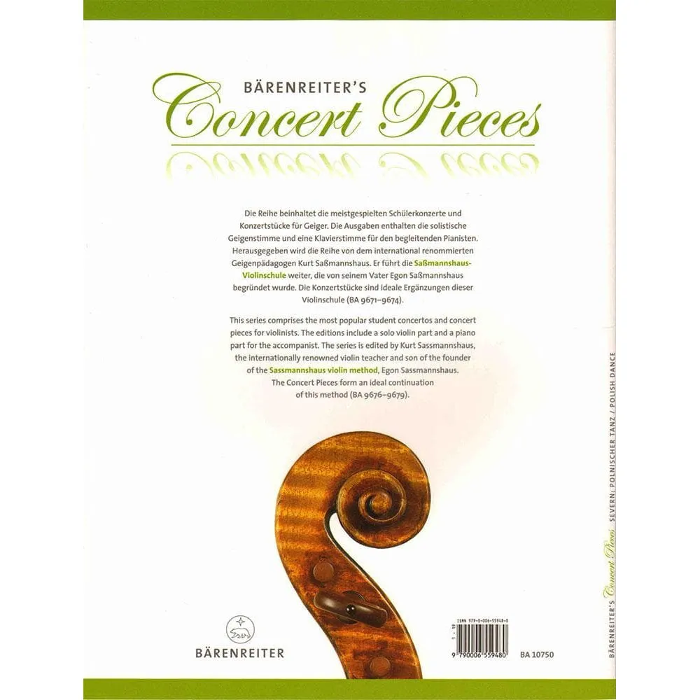 Bärenreiter Severn Polish Dance Noten Violine Klavier