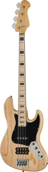 Harley Benton MJ-4MN E-Bass Natural Aktiv DAddario