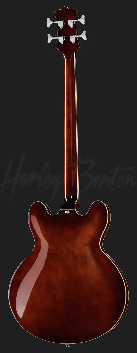 Harley Benton Vintage HB-60 WB Halbakustik-Gitarre Walnut