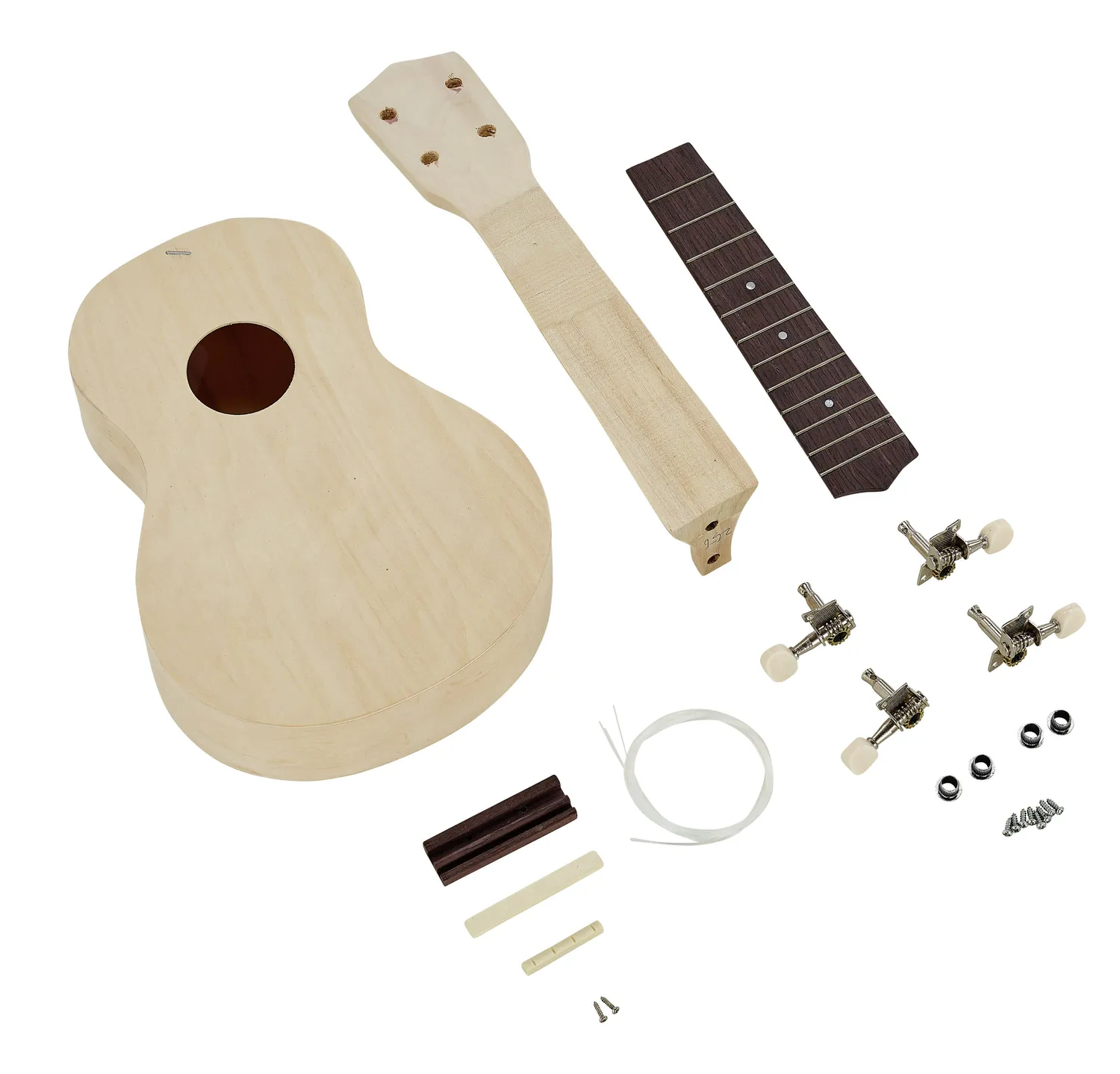 Harley Benton DIY-Kit Ukulele Soprano Bausatz unlackiert