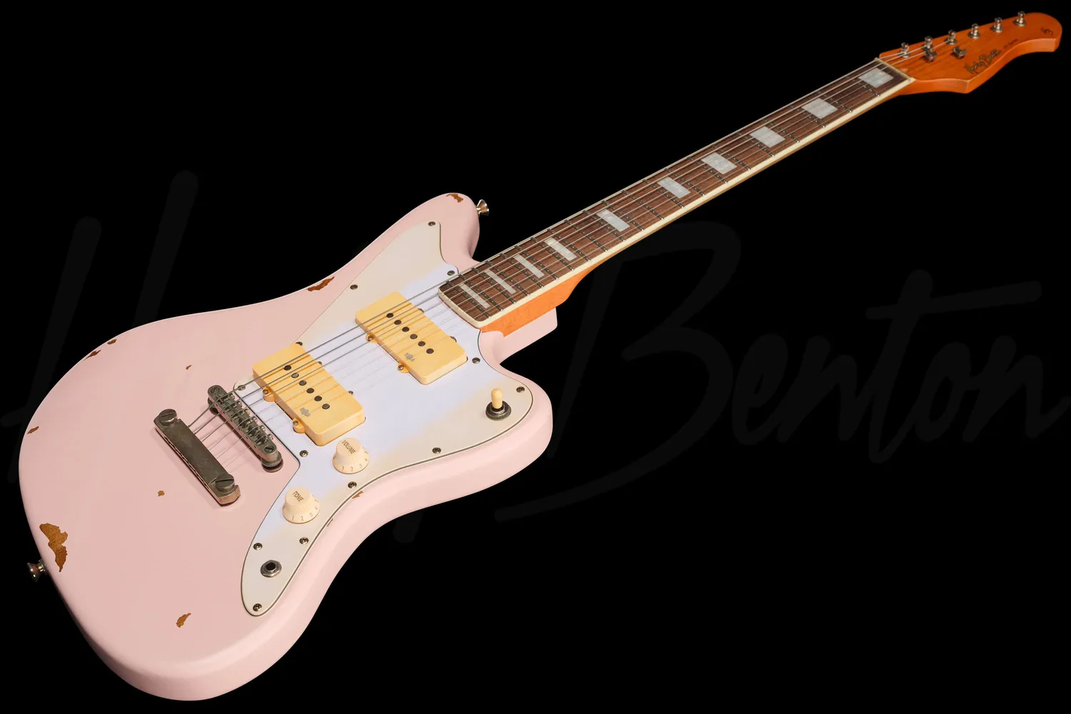 Harley Benton JA-60LA SP E-Gitarre Shell Pink Aged