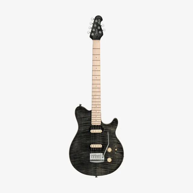 Sterling SUB Axis E-Gitarre Trans Black Ahorndecke