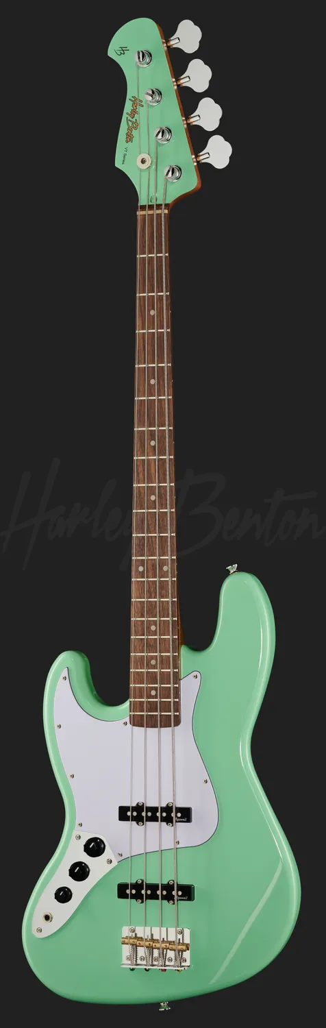 Harley Benton JB-62 LH E-Bass Linkshänder Seafoam Green