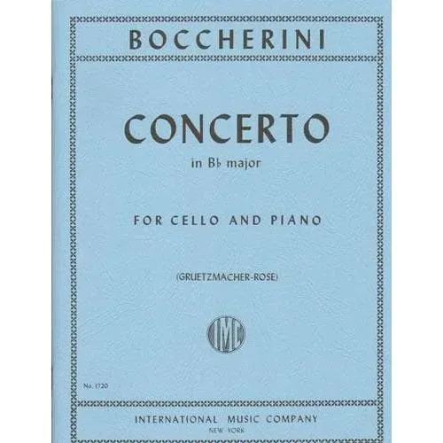 Luigi Boccherini Konzert B-Dur G 482 Noten Cello Klavier