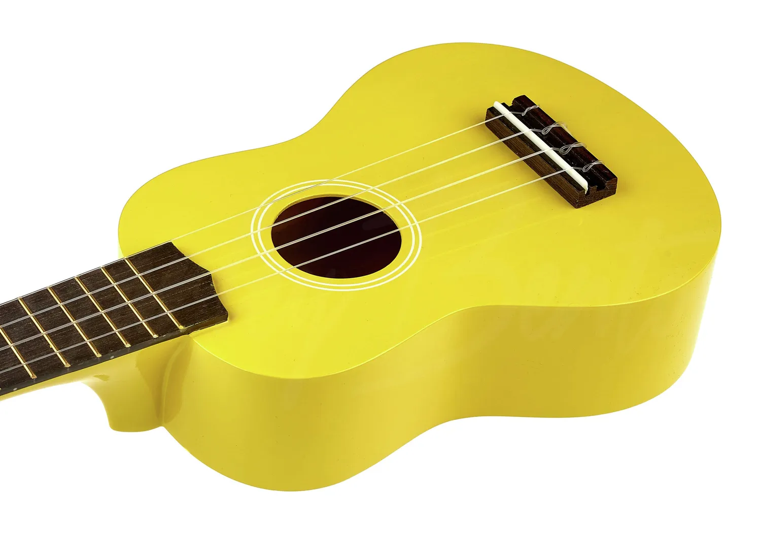 Harley Benton Standard HBUK12 Sopran-Ukulele Gelb Laminat