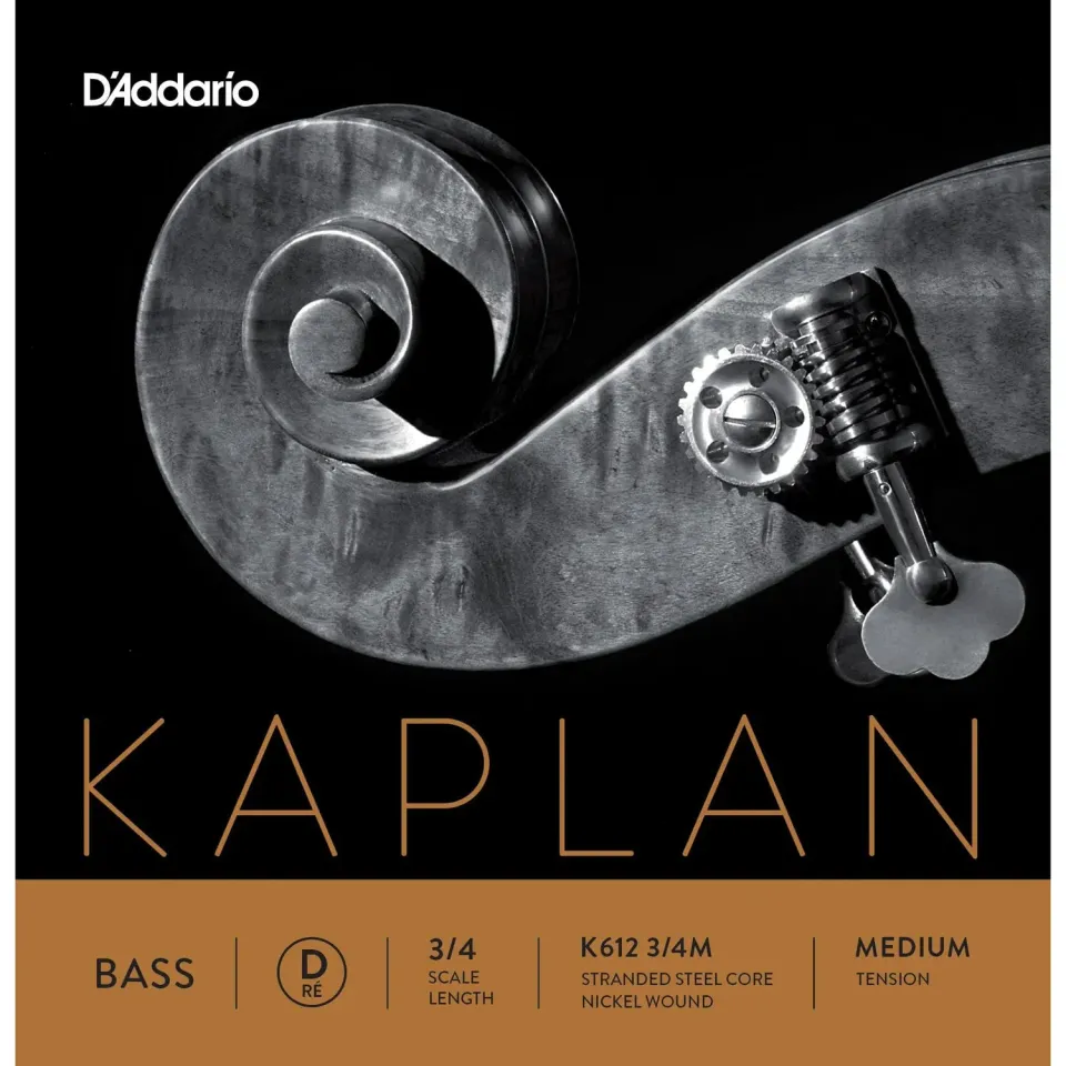 Kaplan Kontrabass D-Saite medium 3/4 Nickel