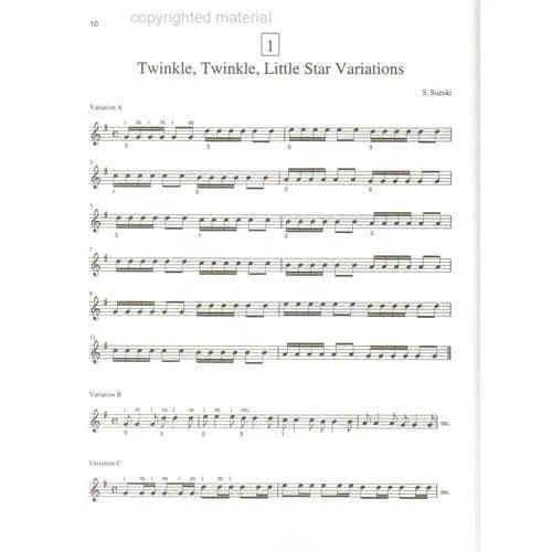 Suzuki Guitar School Volume 1 Notenheft Gitarre
