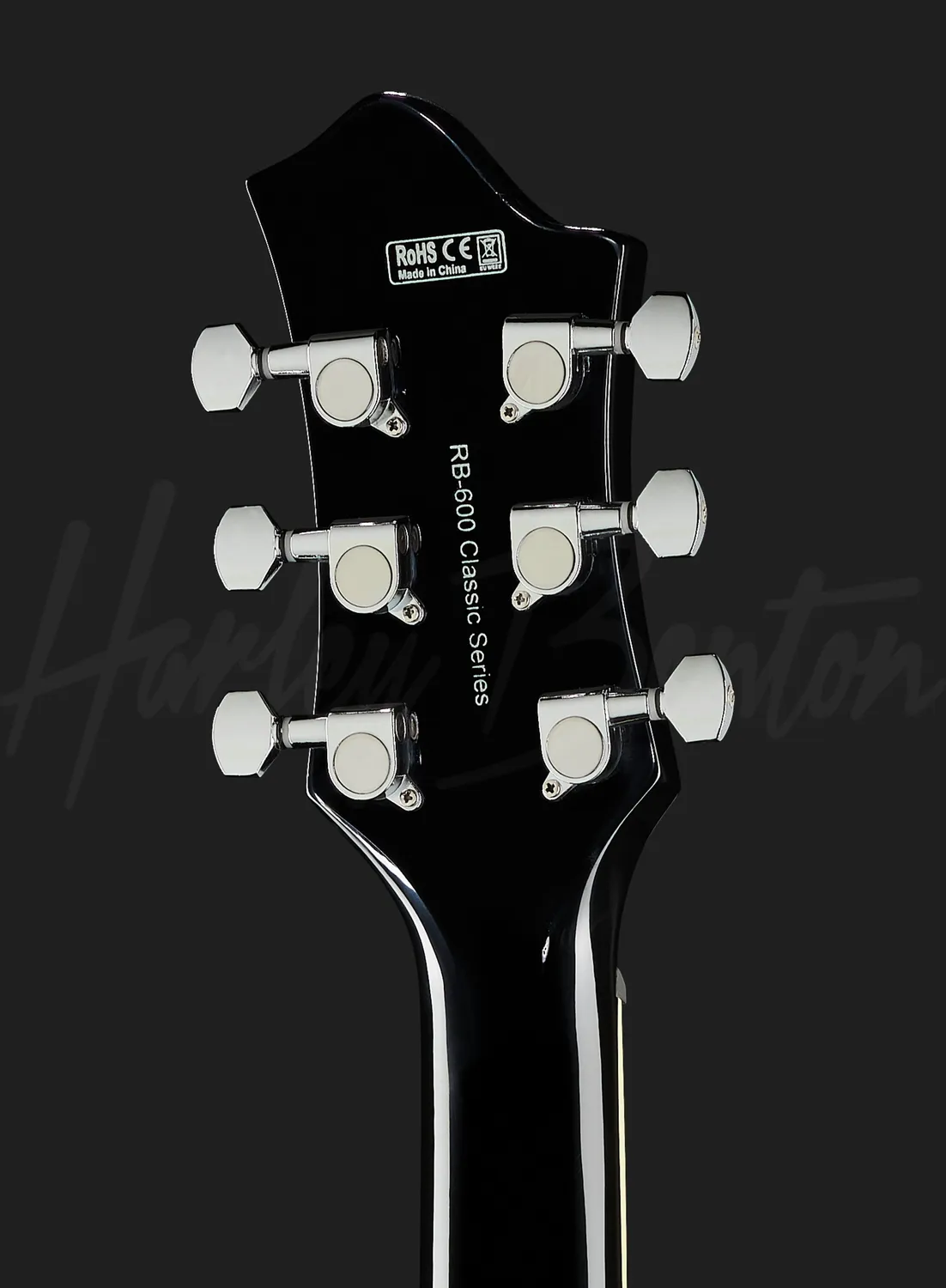 Harley Benton Tribute RB-600 E-Gitarre Schwarz Mini-Humbucker