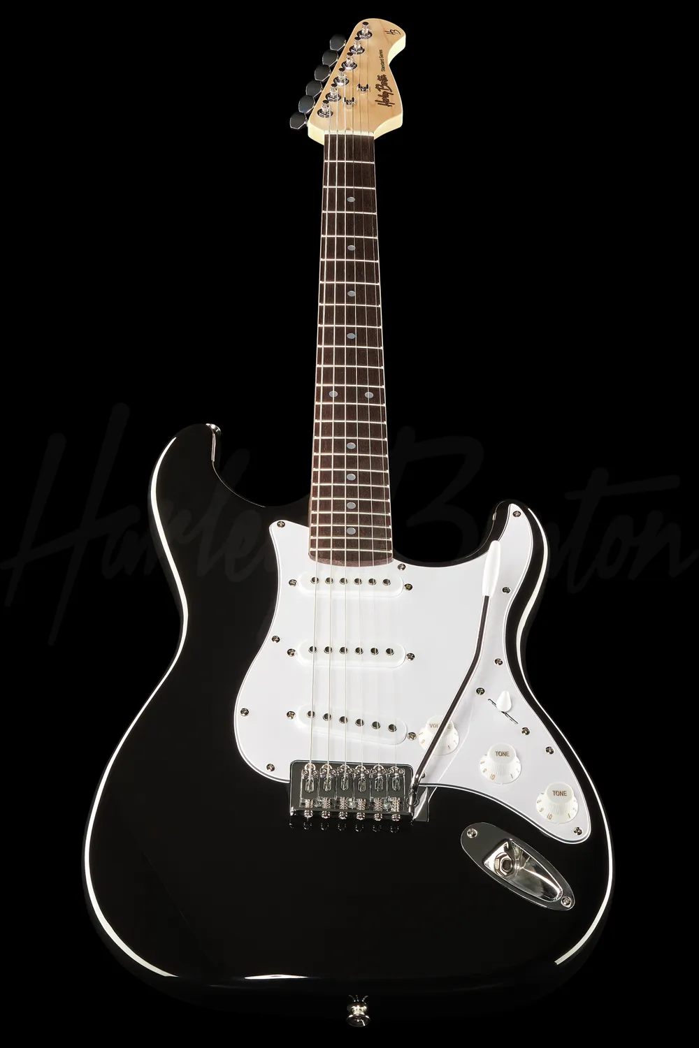 Harley Benton ST-20 BK E-Gitarre Schwarz 3 Singlecoils