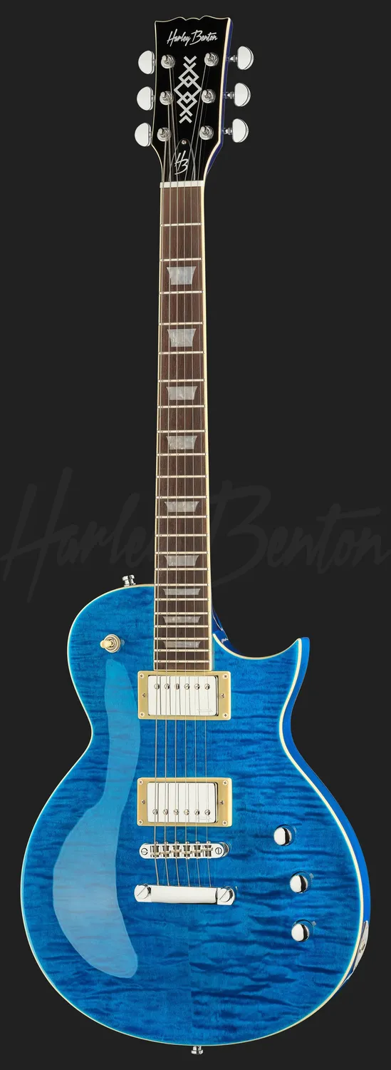Harley Benton Vintage SC-Custom III E-Gitarre Ocean Flame