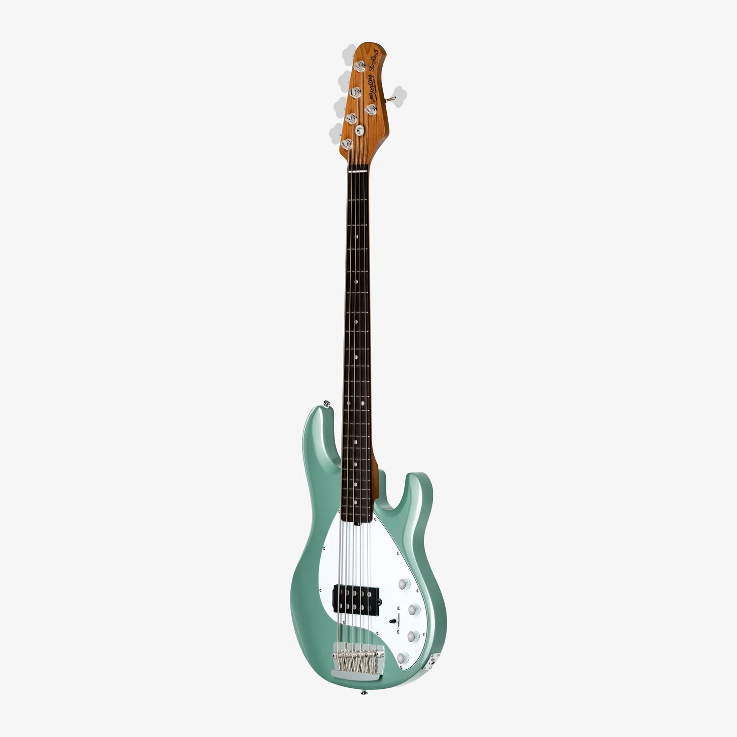 Sterling StingRay RAY35 E-Bass 5-saitig Dorado Green aktiv