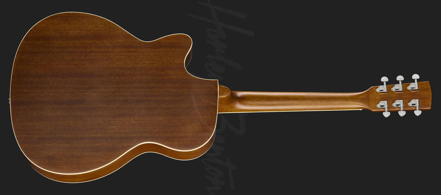 Harley Benton Custom Line N-150CE Akustikgitarre Natural Mini-Jumbo