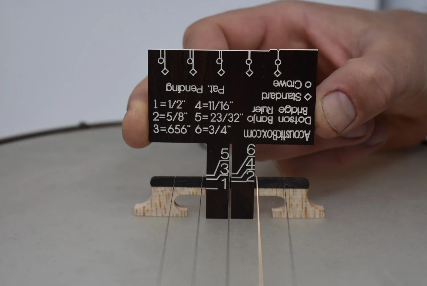 Pisgah Dotson Bridge Ruler Steg-Lineal Saitenlehre