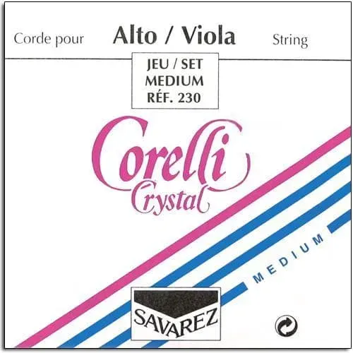 Corelli Crystal Bratschensaiten Satz 4/4 mittel klar