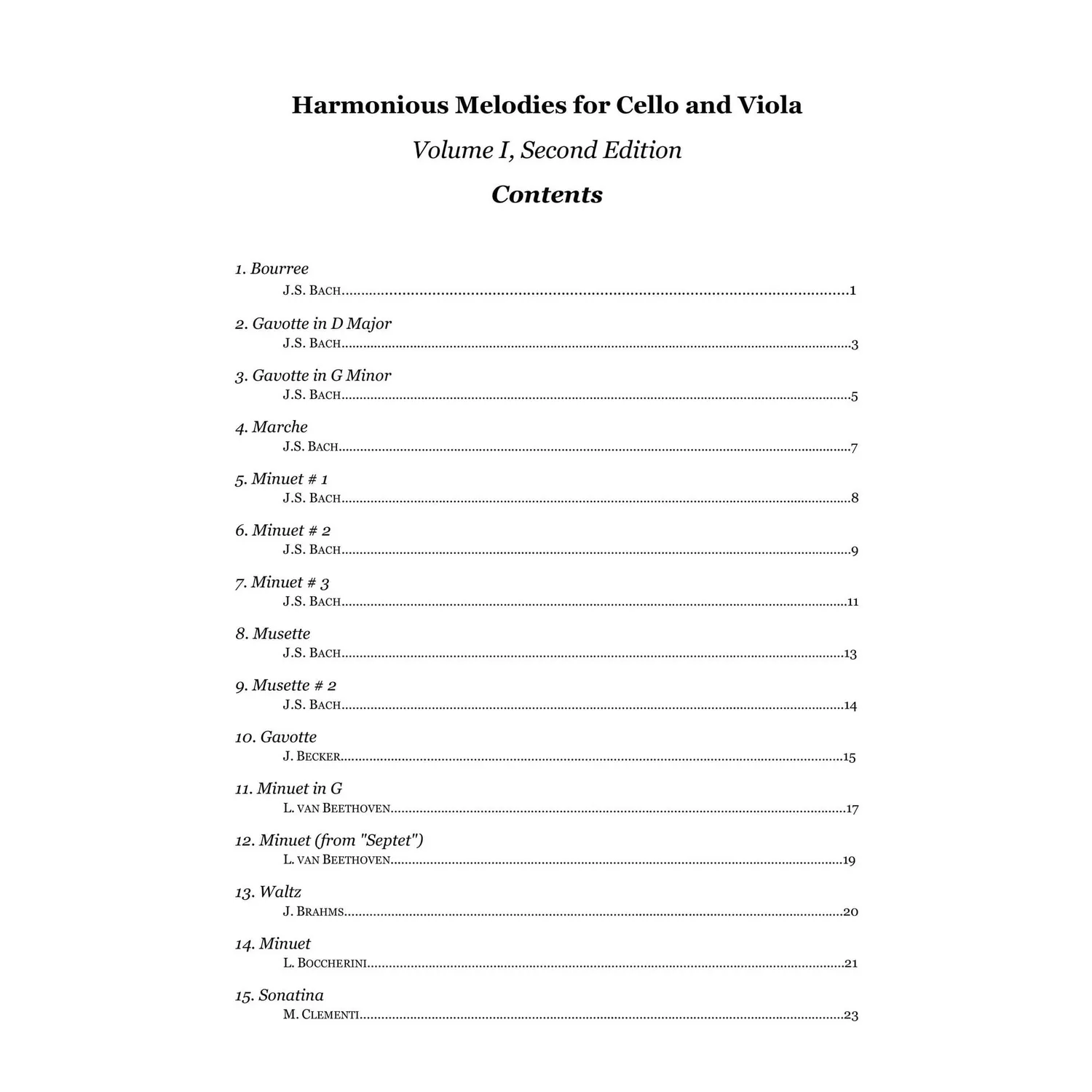 Shar Music Yasuda Harmonious Melodies Duett Cello Viola Download