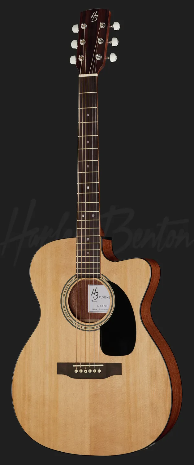 Harley Benton Custom Line CLA-16SCE Westerngitarre Natur