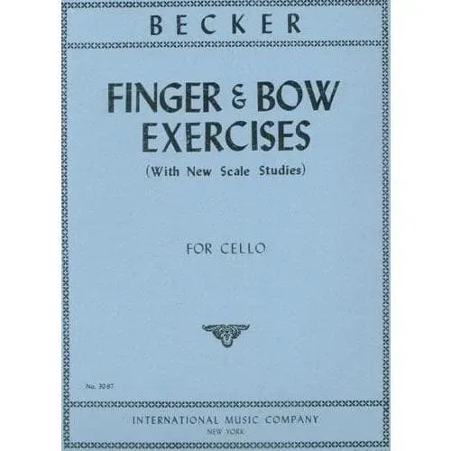 International Becker Finger- und Bogenübungen Cello Noten