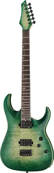 Harley Benton Amarok-BT EGNT E-Gitarre Bariton Quilted Burst