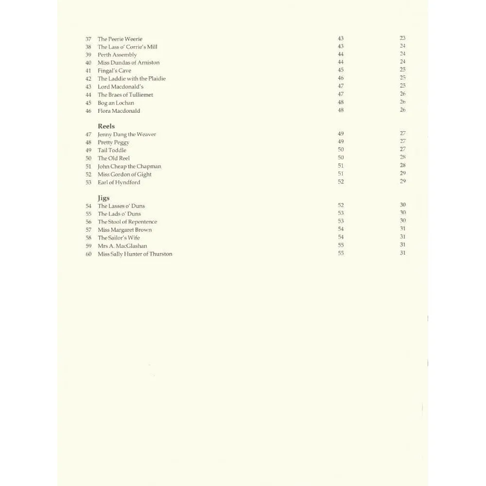 Shar Music Scottish Fiddle Tunes Noten Violine 60 Stücke