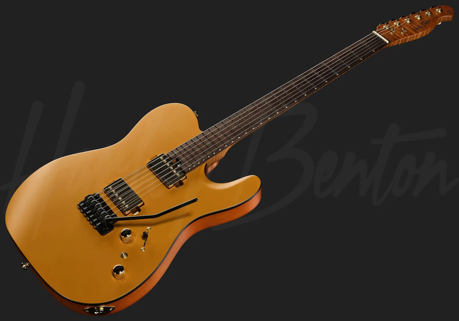 Harley Benton Progressive Fusion-T II HH RW SGD E-Gitarre Satin Gold