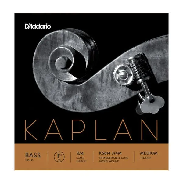 Kaplan Solo Kontrabass-Saite F 3/4 Medium Stahlsaiten