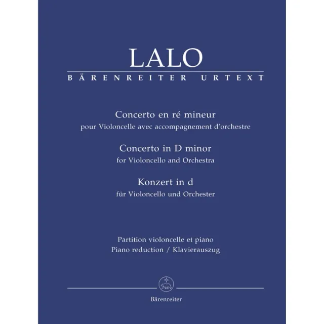Bärenreiter Urtext Lalo Konzert d-Moll Cellonoten Cello Klavier