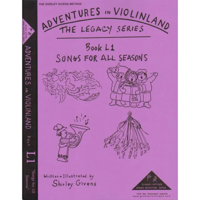 Arioso Press Adventures in Violinland L1 Violinschule Songs for all Seasons