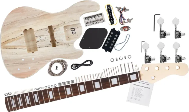 Rocktile JBH5-Style E-Bass Bausatz 5-saitig Paulownia