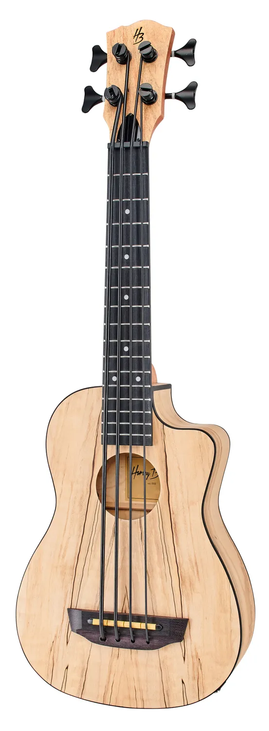 Harley Benton Standard UkeBass U-Bass Geflammter Ahorn EQ