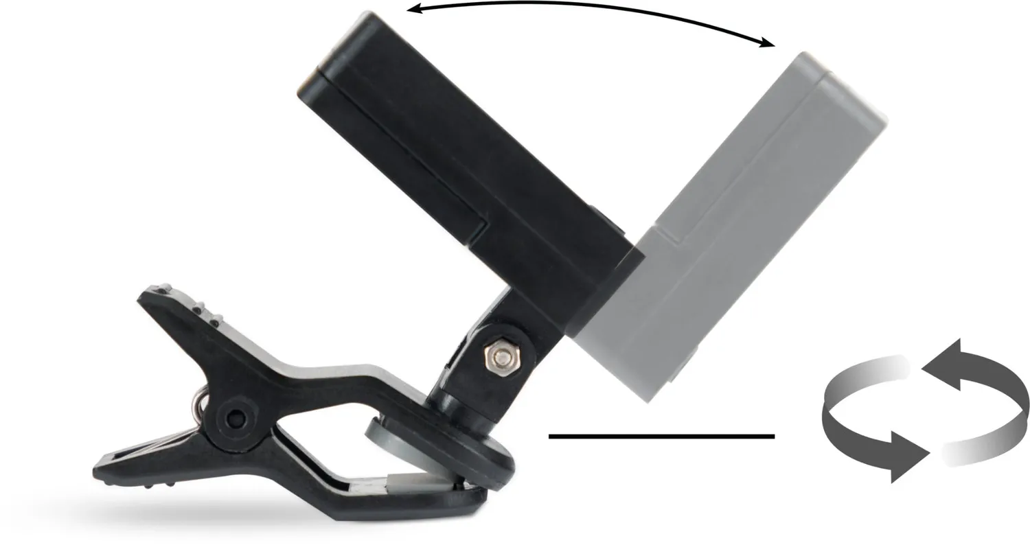 Rocktile CL-118 Clip Tuner Stimmgerät chromatisch schwarz
