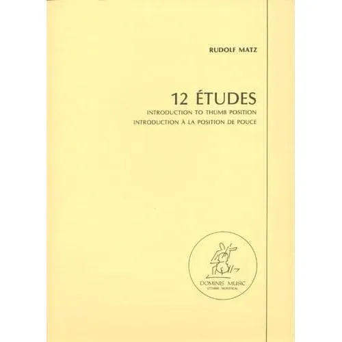 Shar Music Matz 12 Etüden Cellonoten Daumenlage Solo