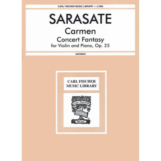 Fischer Sarasate Carmen-Fantasie Op 25 Noten Violine Klavier