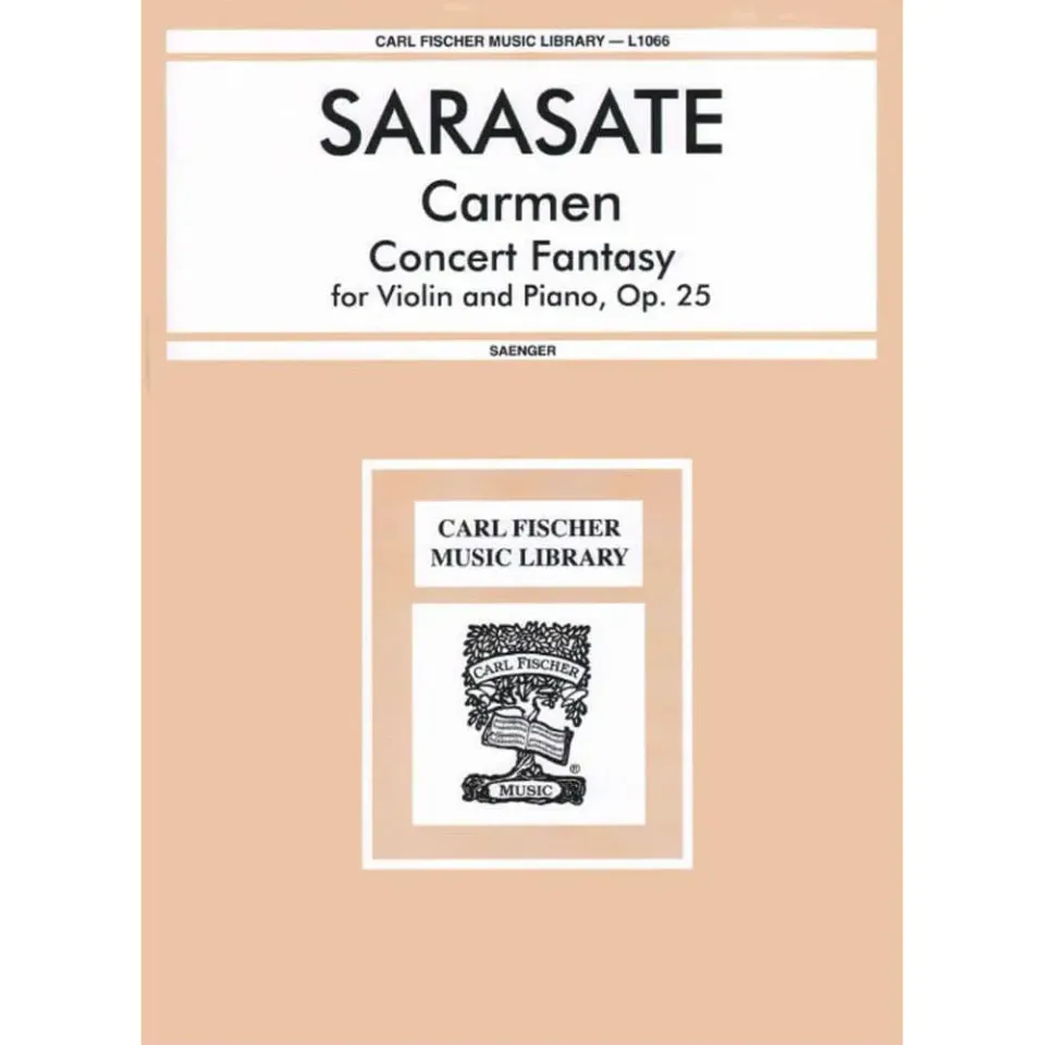 Fischer Sarasate Carmen-Fantasie Op 25 Noten Violine Klavier