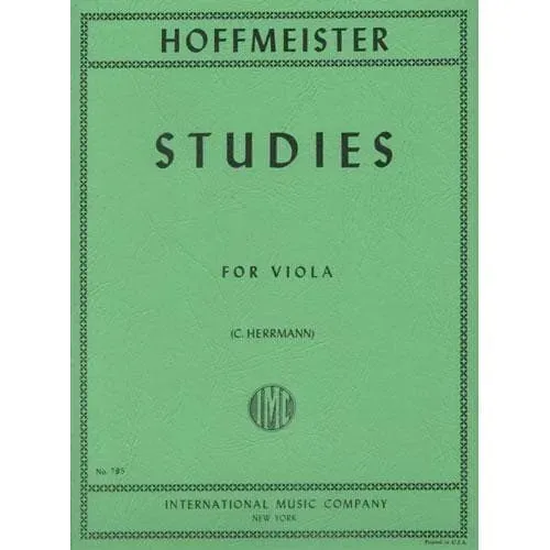 Hoffmeister 12 Studien Viola Noten International Edition