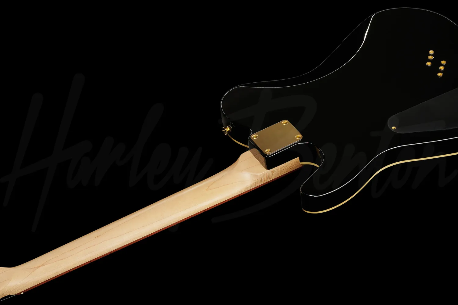 Harley Benton TE-40 TBK E-Gitarre Humbucker schwarz