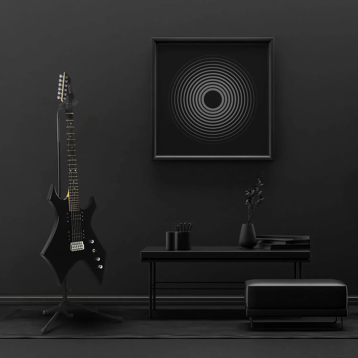 Rocktile Heavy Warhead E-Gitarre Black Gloss 24 Bünde