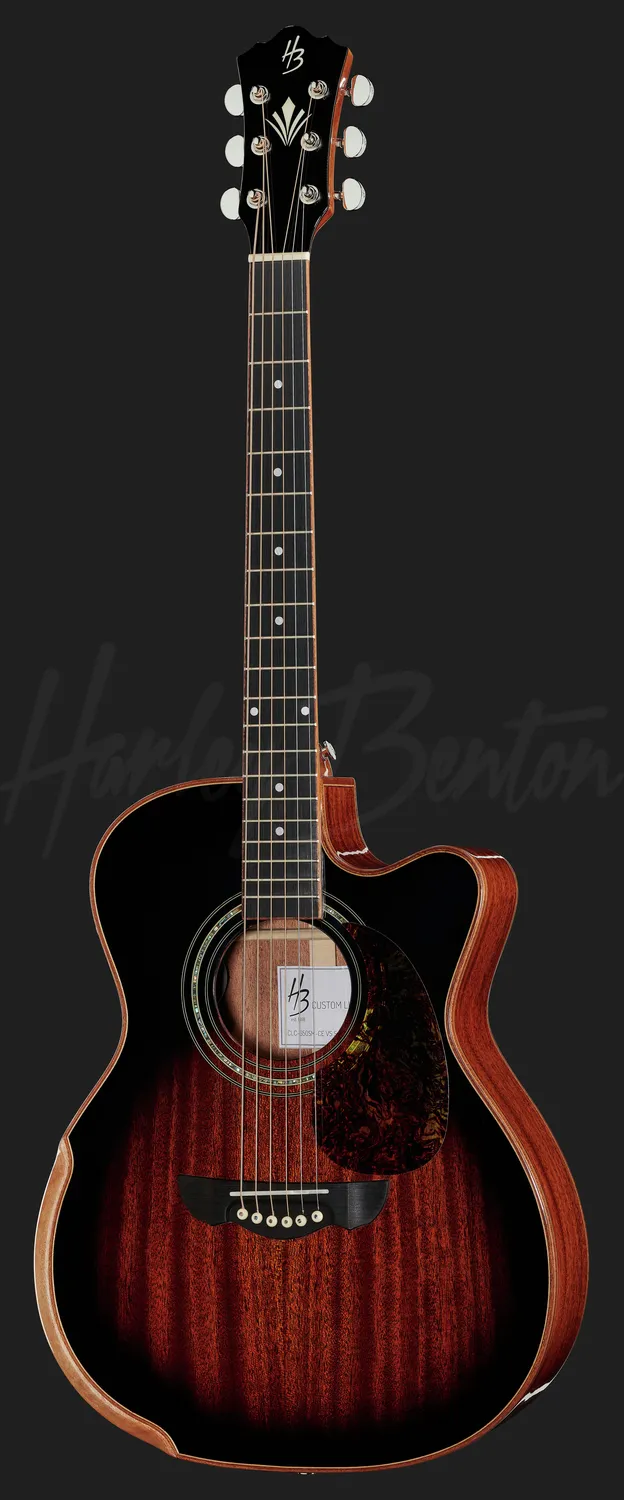 Harley Benton CLC-650SM-CE Westerngitarre Vintage Sunburst